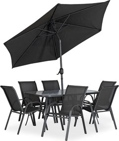 Záhradný nábytok NEBRASKA, čierna