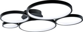 Toolight Toolight, LED stropné svietidlo 63x61cm, 45W, 4000K, 2500lm, APP1911-C, čierna matná, OSW-66059