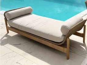 Drevené vypletané ležadlo LARA