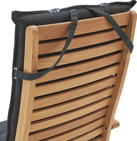 Podložka na stoličku s vysokým operadlom, antracitová