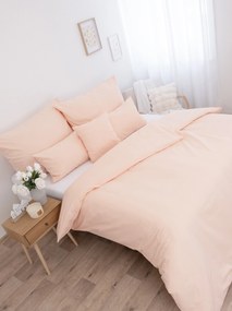 Predĺžené bavlnené obliečky Renforcé - Jasmine lososová