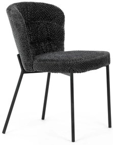 Súprava jedálenských stoličiek Bouclé CT-W1077GREY2, 4 ks