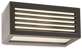 Redo 9898 - Vonkajšie nástenné svietidlo BRICK 1xE27/23W/230V IP54 šedá