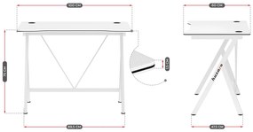 PC stolík Hyperion 1.4 (biela). Vlastná spoľahlivá doprava až k Vám domov. 1087495