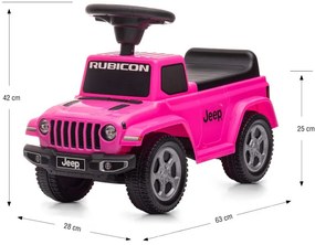Odrážadlo Jeep Rubicon Gladiator Pink