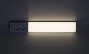Rabalux BATH 2E LED podlinkové svietidlo s vypínačom a 2x zásuvkou, 50 cm