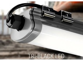 LED Podlinkové svietidlo LED/60W/230V 6000K 120 cm IP65 čierna