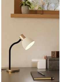 Eglo 901061 - Stolná lampa MACERE 1xE14/25W/230V čierna/matný chróm