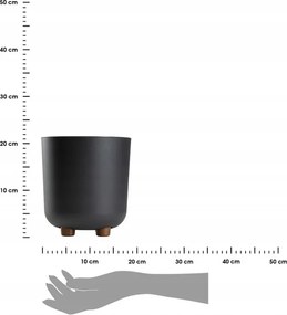 Plastový květináč na nožičkách Terra 21x19,3 cm - výber z 6 prevedení