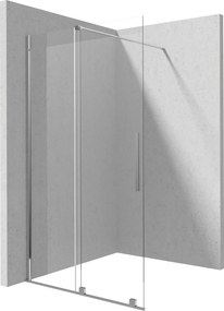 Deante Jasmin, Walk-in posuvná sprchová zástena 1200x1950 mm, 6mm číre sklo s ActiveCover, chrómový profil, DEA-KTJ_032R