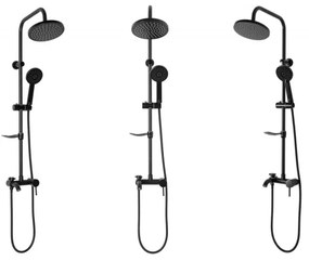 REA-P7005 - Sprchová súprava LUIS matná čierna