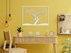 drevko 3D obraz na stenu Orol a strom Rozmer obrazu: 33,5 x 44,5 cm, Farba dekorácie: Čierna