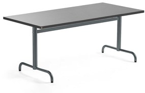 Stôl PLURAL, 1600x800x720 mm, linoleum - tmavošedá, antracit