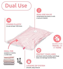 Vákuové vrecia v súprave 2 ks Hanging Vacuum S – Compactor
