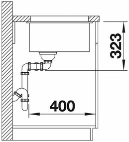 BLANCO SUBLINE 350/350 U InFino Silgranit čierna bez tiahla 525987