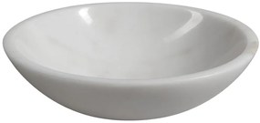 Sapho Sapho, BLOK kamenné umývadlo priemer 40cm, biely mramor, leštený, 2401-34