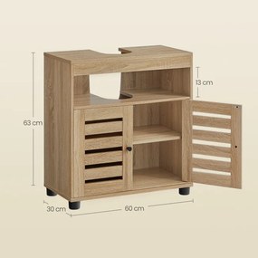 Skrinka pod umývadlo OSKAR BBK004B11 hnedá