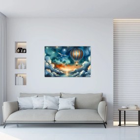 Obraz - Lietať nočnou oblohou (90x60 cm)