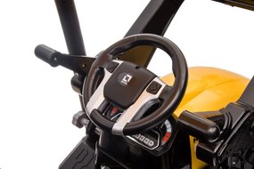 LEAN CARS Batériový traktor s prívesom Hercules Yellow 24V