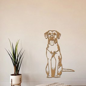 dřevo života Drevená dekorácia psa Ridgeback Rozmery - cm: 19x30, Zvoľte farbu dekoru: Čierna