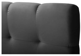 Antracitová boxspring posteľ s úložným priestorom 180x200 cm Bali – Cosmopolitan Design