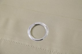 Béžový záves OXFORD 140x250 cm Zavesenie: Kovové krúžky