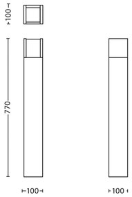 Philips 16463/93/P3 - LED Vonkajšia lampa MYGARDEN ARBOUR LED/6W/230V IP44