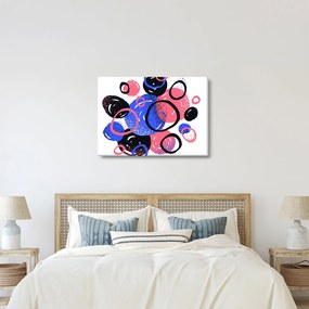 Obraz - Motív s kruhmi v živých farbách (70x50 cm)