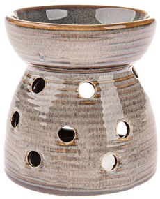 Keramická arómalampa Diya, sivá