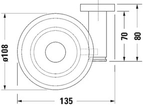 Duravit 99174600 - Nástenná mydelnička D-CODE ľavá matná čierna