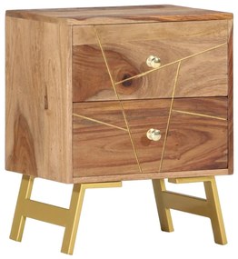 Nočný stolík 40x30x50 cm masívne sheeshamové drevo 285877