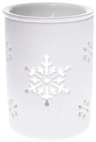 Keramická arómalampa Snowlet biela, 8,5 x 11,5 cm