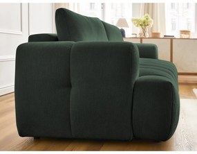 Zelená rozkladacia/s úložným priestorom pohovka 251 cm Fuji – Bobochic Paris
