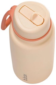 Antikorová termofľaša so slamkou 1 l - oranžová