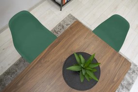 Set dvoch jedálenských stoličiek OSAKA zelené (čierne nohy) 2ks