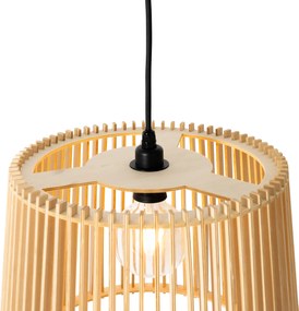 Rustikálne vonkajšie závesné svietidlo drevo IP44 - Jayla