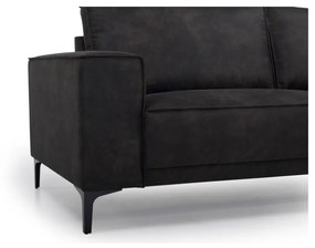 Tmavosivá rohová pohovka z imitácie kože (pravý roh) Copenhagen - Scandic