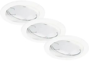 LED vstavané svietidlo Briloner IP65 GU10 5W 400lm 3000K biele