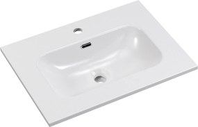Comad Nábytkové keramické umývadlo FLY WHITE GLOSS UM 60-46 DP, 61x46 cm, biela lesklá