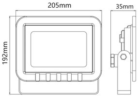 LED reflektor LED/50W/230V