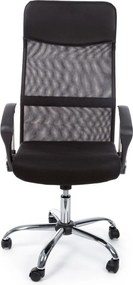 Čierna čalúnená kancelárska stolička Dakar – Yes Everyday