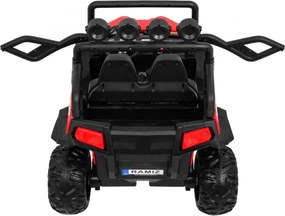 Ramiz Detský terénny výťah Grand Buggy Červená + pohon 4x4 + diaľkové ovládanie + nosič batožiny + rádio MP3 + LED