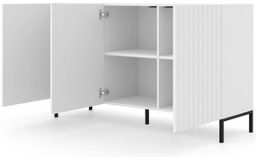 TV stolík/skrinka 150 3D Warsaw (biela + čierna). Akcia -20%. Vlastná spoľahlivá doprava až k Vám domov. 1125153