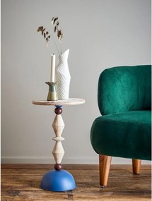 Okrúhly odkladací stolík z jedlového dreva ø 30 cm Mannelli – Bloomingville