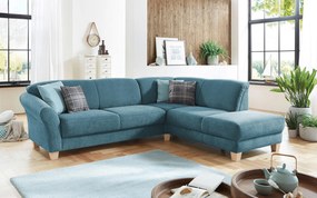 XXXLutz ROHOVÁ SEDAČKA, textil, petrolejová Sit & More - Sedačky - 000144005337