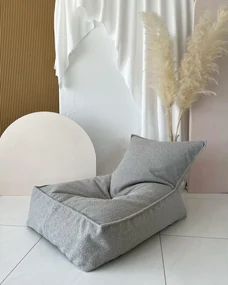 Sedací vak Boucle, sivý