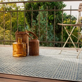 Obsession, Kusový koberec Nordic 877 navy – na von aj na doma, 80x150, modrá, chodba / predsieň