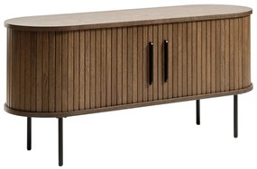 Hnedý TV stolík v dekore duba 120x56 cm Nola – Unique Furniture