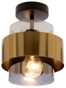 Prisadený luster SPIEGA 1xE27/60W/230V zlatá/čierna