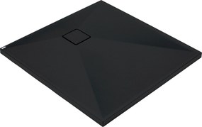 Deante Štvorcová sprchová vanička Correo 80x80 cm, granit, čierna - KQR N42B